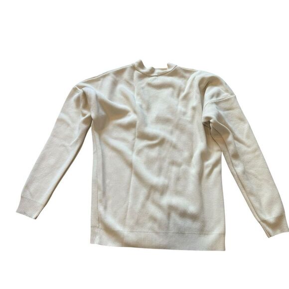 BoohooMAN x DaBaby Worldwide Official Cream Knit Cardigan Letterman Sweater - Picture 5 of 6